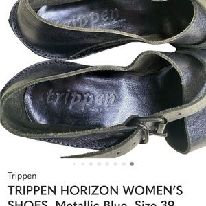 TRIPPEN HORIZON WOMEN’S SHOES. Metallic Blue. Size 39